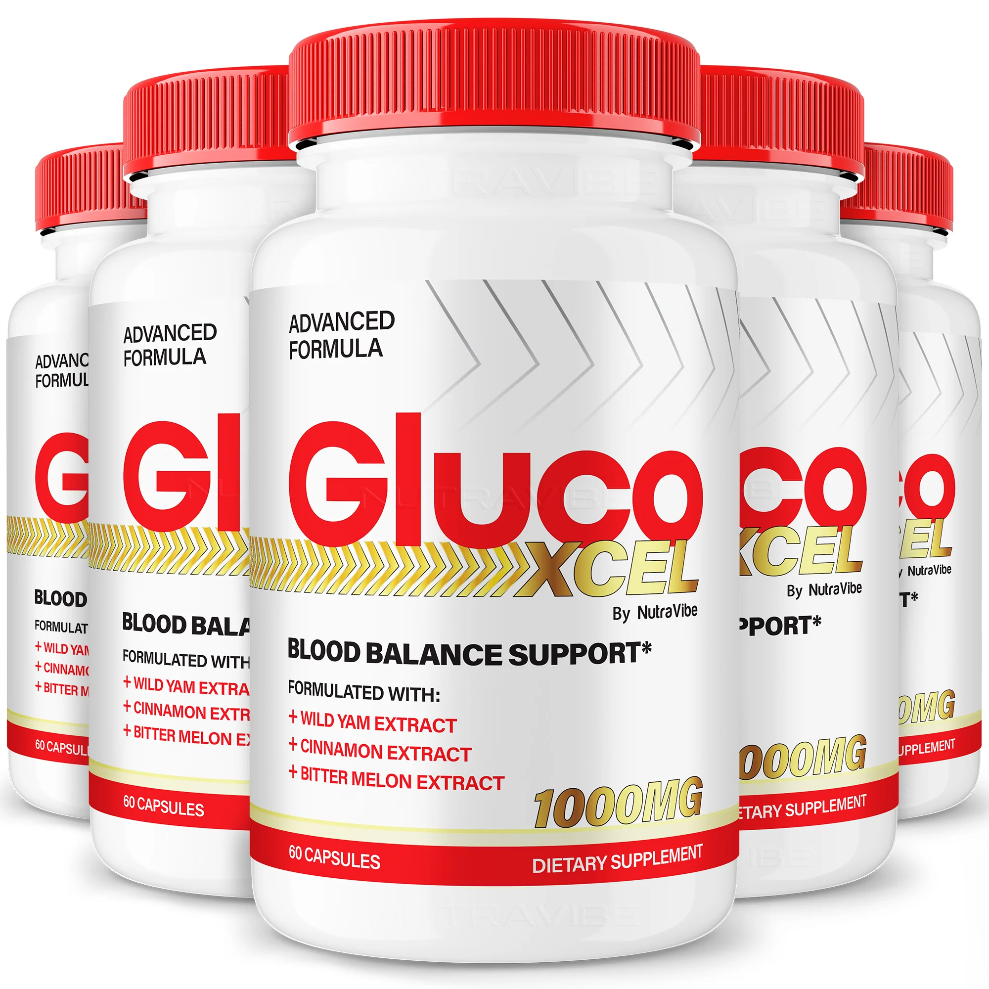 GlucoXcel   6 Bottles